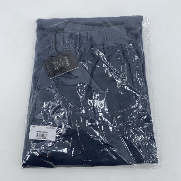 Area Stars Size M Wide Leg Pull On Pant in Grey Elastic Waist Loungewear NWT - Picture 5 of 12